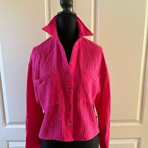 Love Notes Fuchsia Blouse